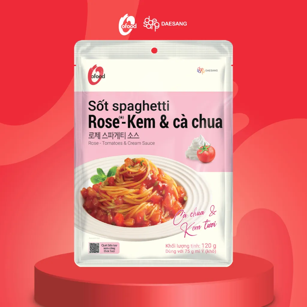 Ảnh Sốt Spaghetti O'Food gói 120g 1