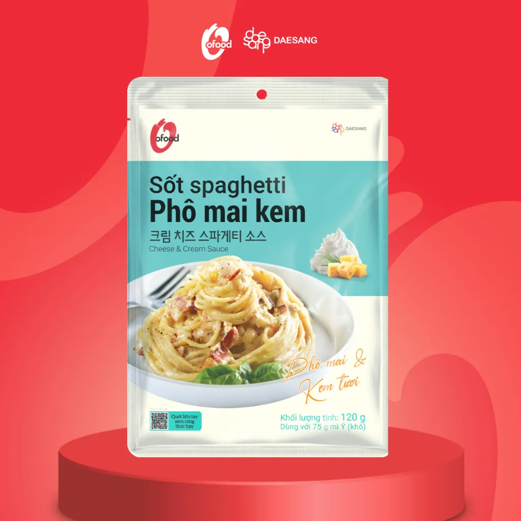 Ảnh Sốt Spaghetti O'Food gói 120g 2