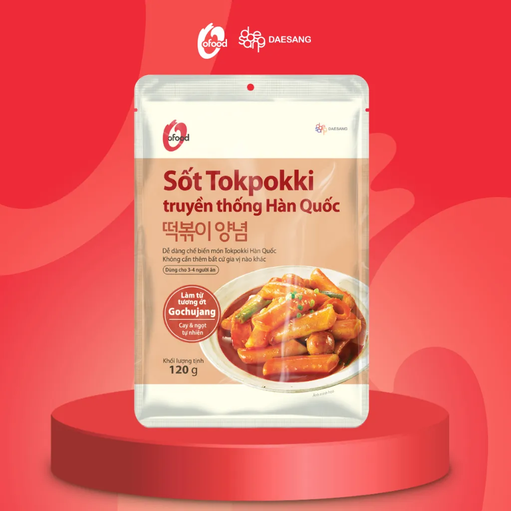 Ảnh Sốt tokbokki / tokpokki Hàn Quốc O'Food 120g 4