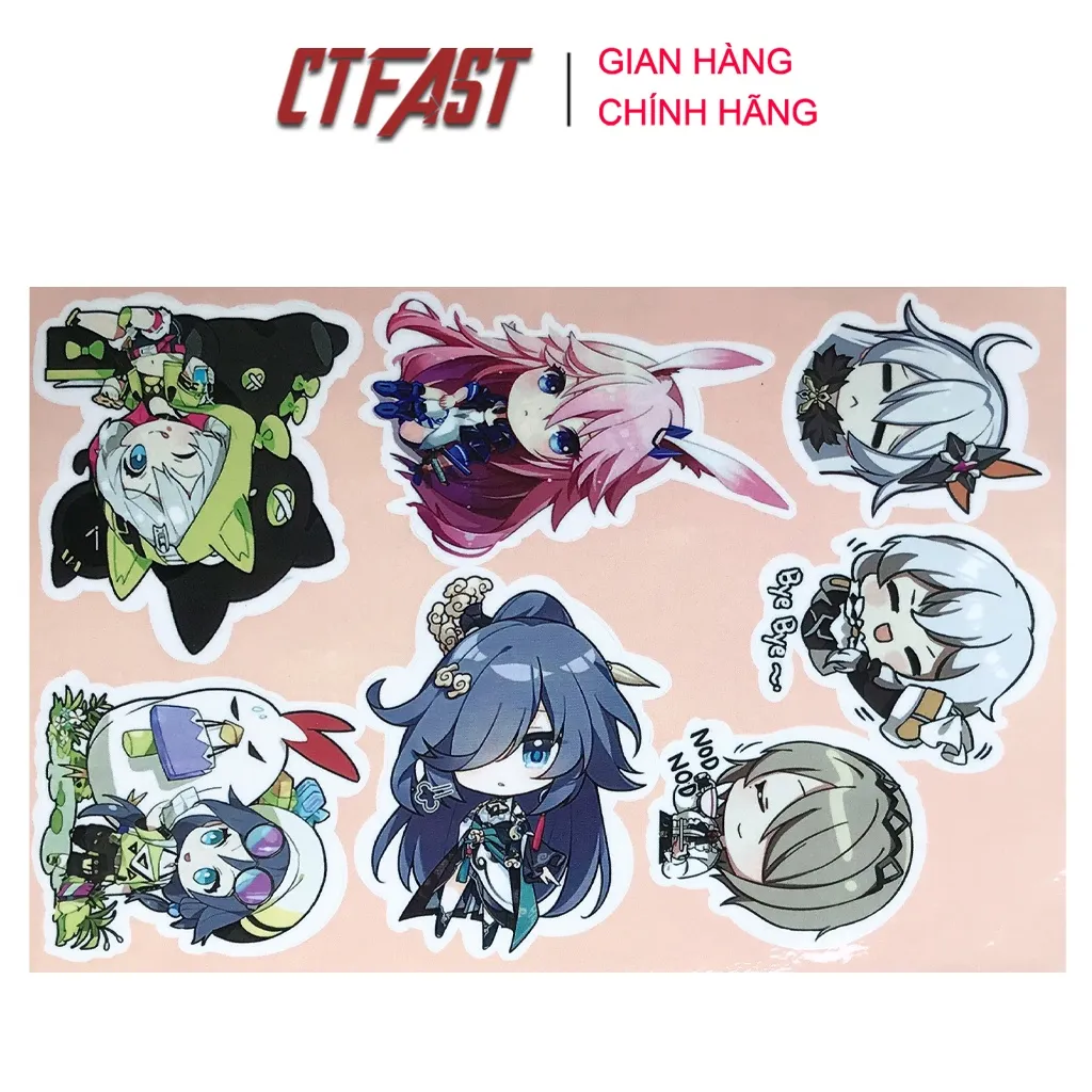 Ảnh Sticker dán mũ bảo hiểm cute , chống nước dán laptop, điện thoại, đàn guitar, mũ bảo hiểm, vali 2