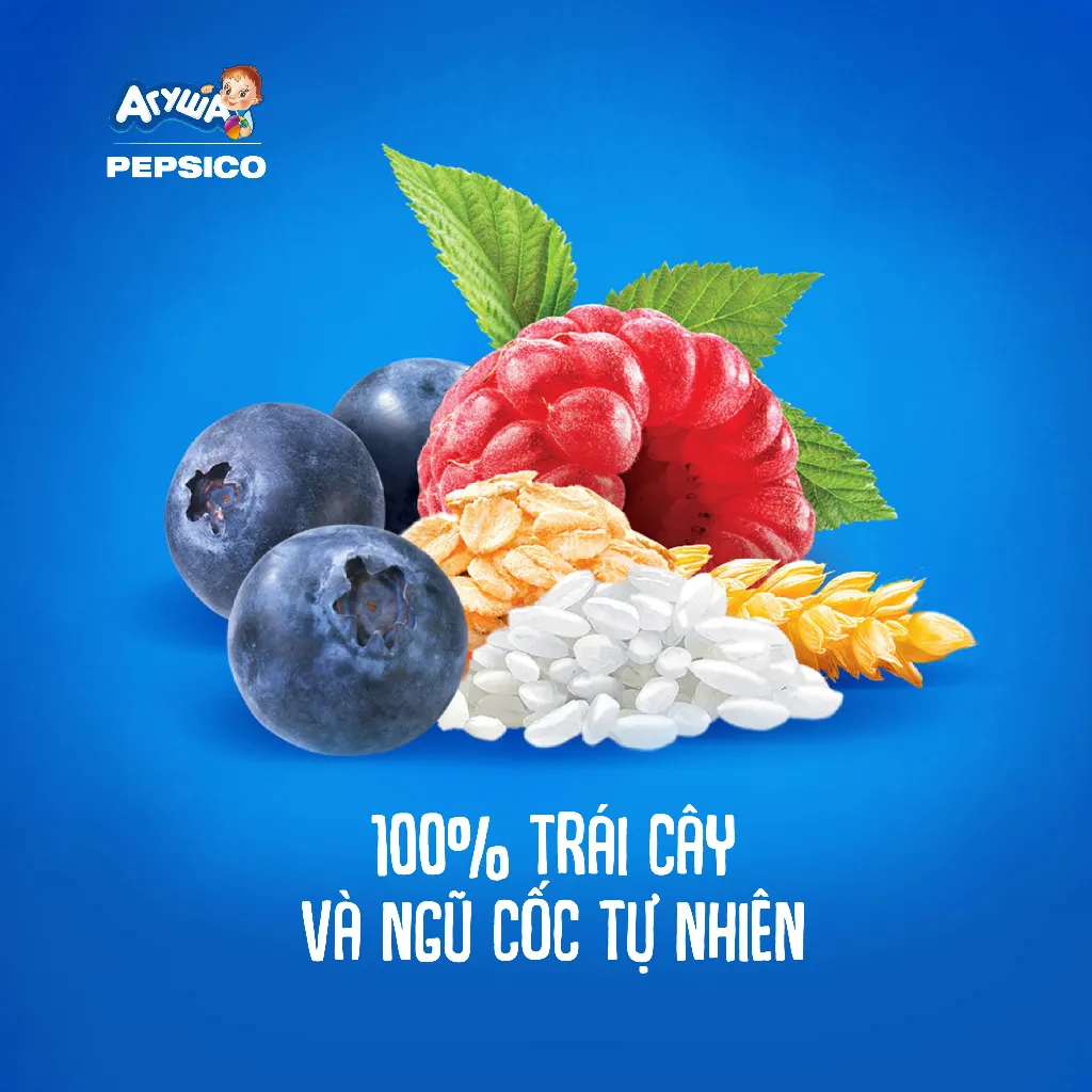 Ảnh Sữa ăn dặm tăng đề kháng, tăng cân ngũ cốc vị việt quất, mâm xôi và táo Agusha 200ml 1