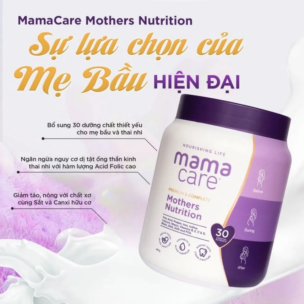 Ảnh Sữa Bầu Mama Care - Sữa Bổ Sung Dinh Dưỡng Cho Mẹ Bầu - Lợi Sữa Cho Mẹ Sau Sinh 4