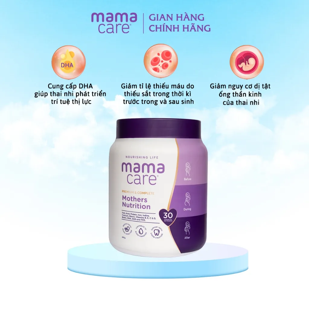 Ảnh Sữa Bầu MamaCare Dinh Dưỡng Cho Mẹ Bầu, Sữa Bột Cho Mẹ Bầu Cung Cấp Vitamin Dưỡng Chất Trong Thai Kì 2