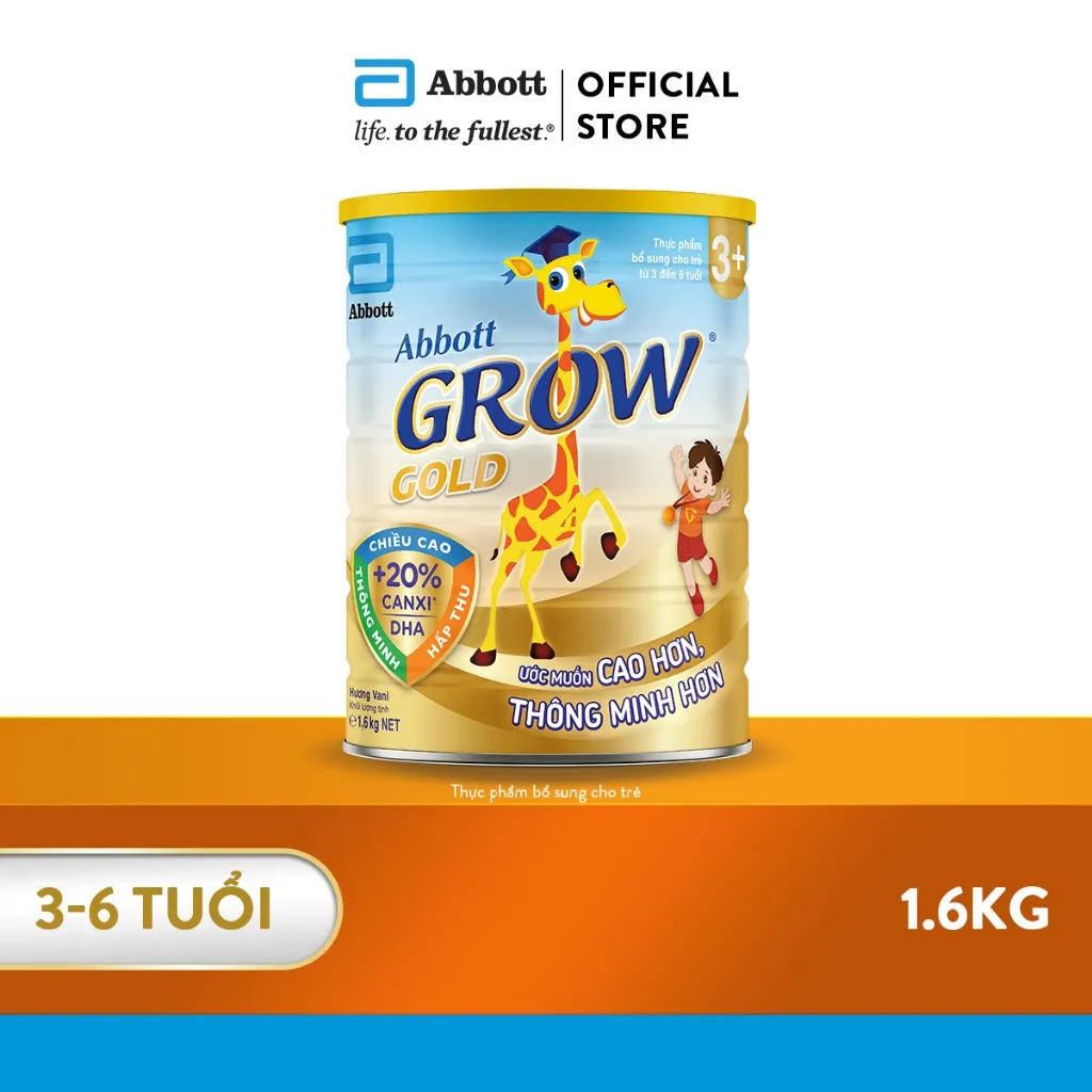 Ảnh Sữa bột Abbott Grow Gold 3+ 1.7kg/1.6kg 1