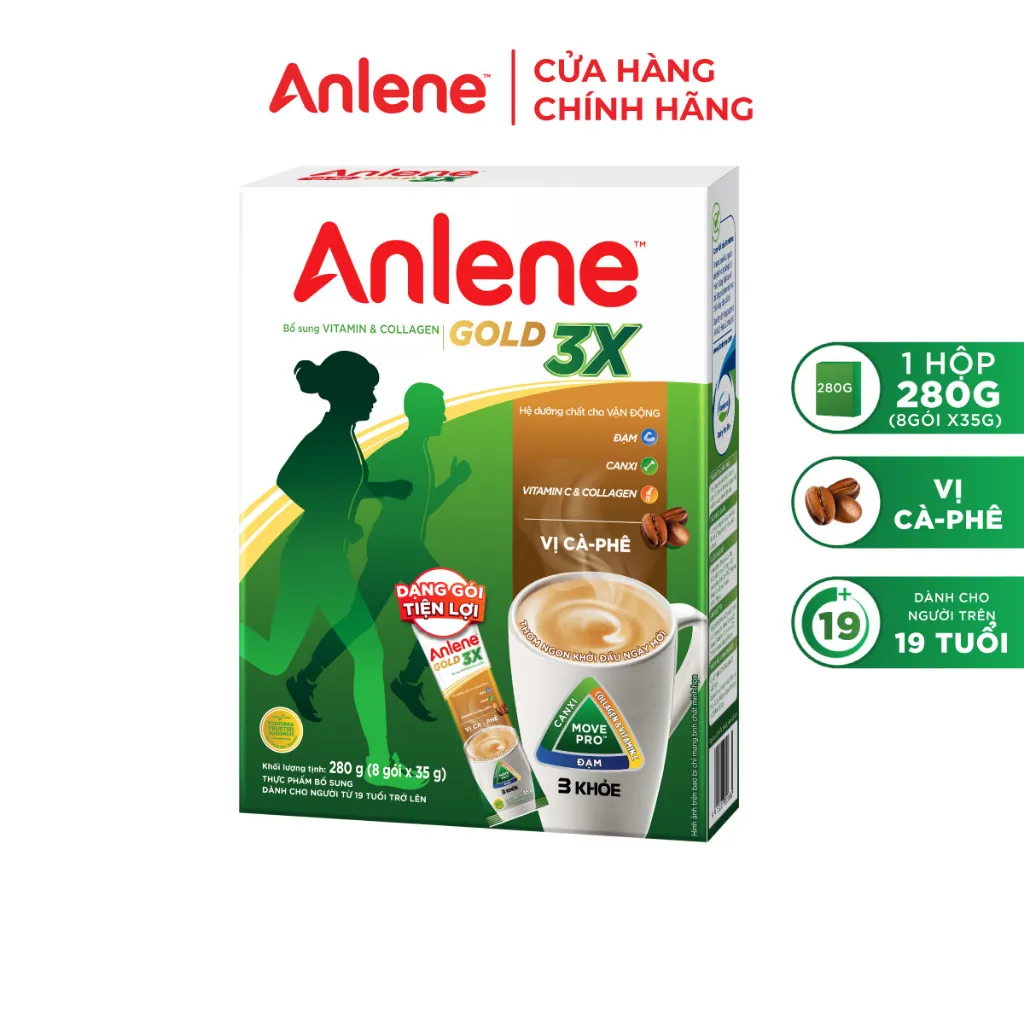 Ảnh Sữa Bột Anlene Cà phê hộp 280g 2