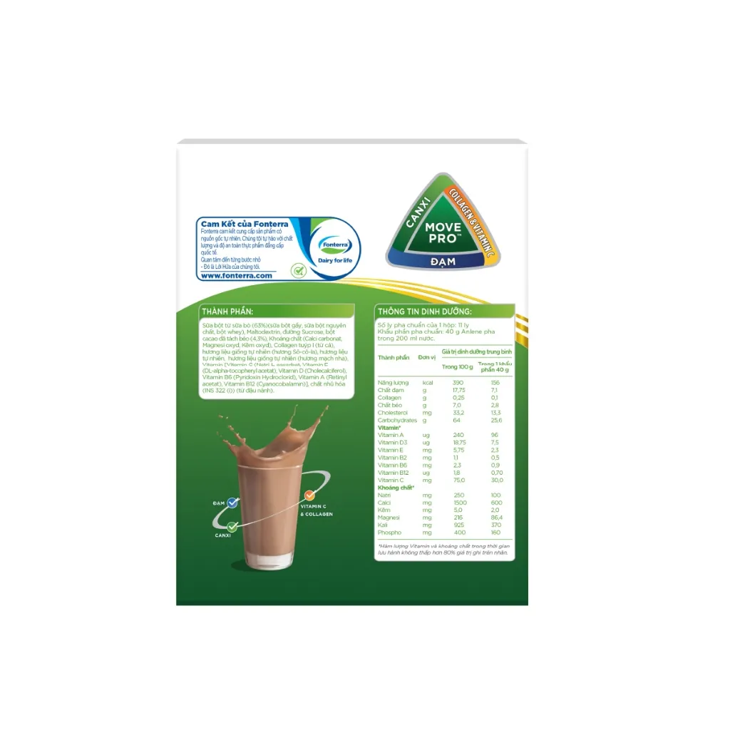 Ảnh Sữa Bột Anlene Hương chocolate 440g 4