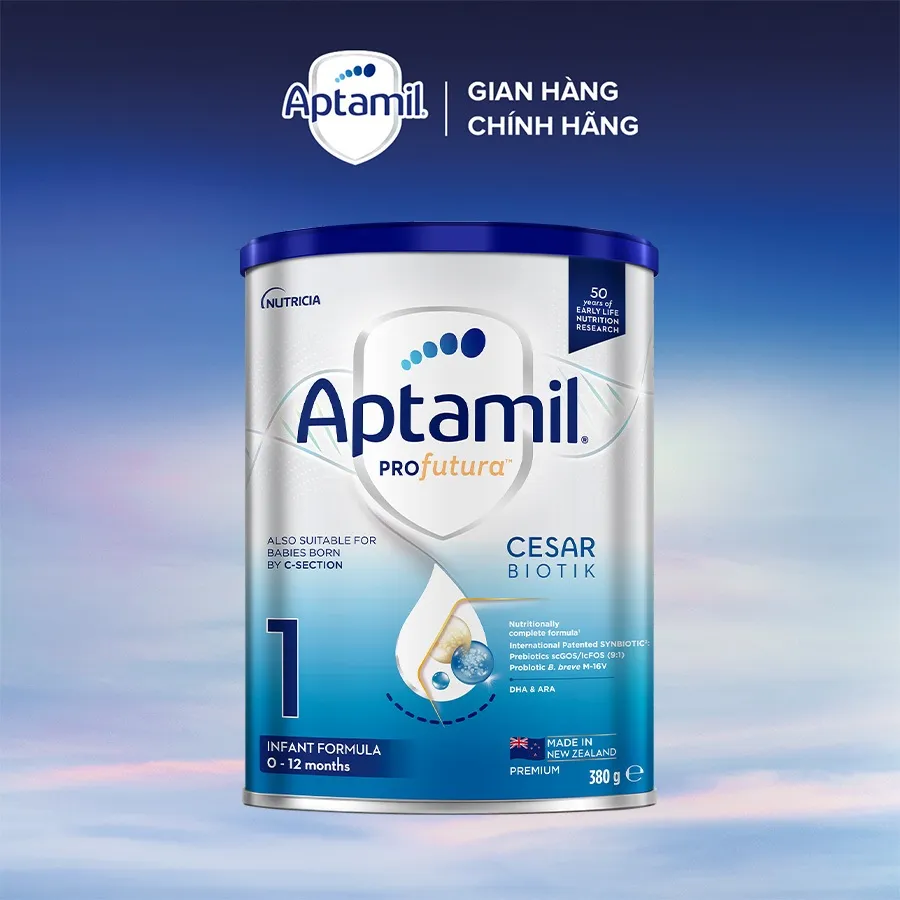 Ảnh Sữa bột Aptamil Profutura Cesarbiotik New Zealand số 1 380g - Synbiotic độc quyền 3