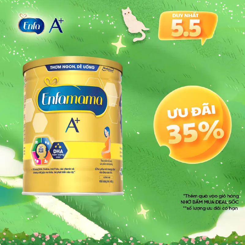Ảnh Sữa Bột Bầu Enfamama A+ với 360° Brain Plus - Vị Vanilla - 400g 1