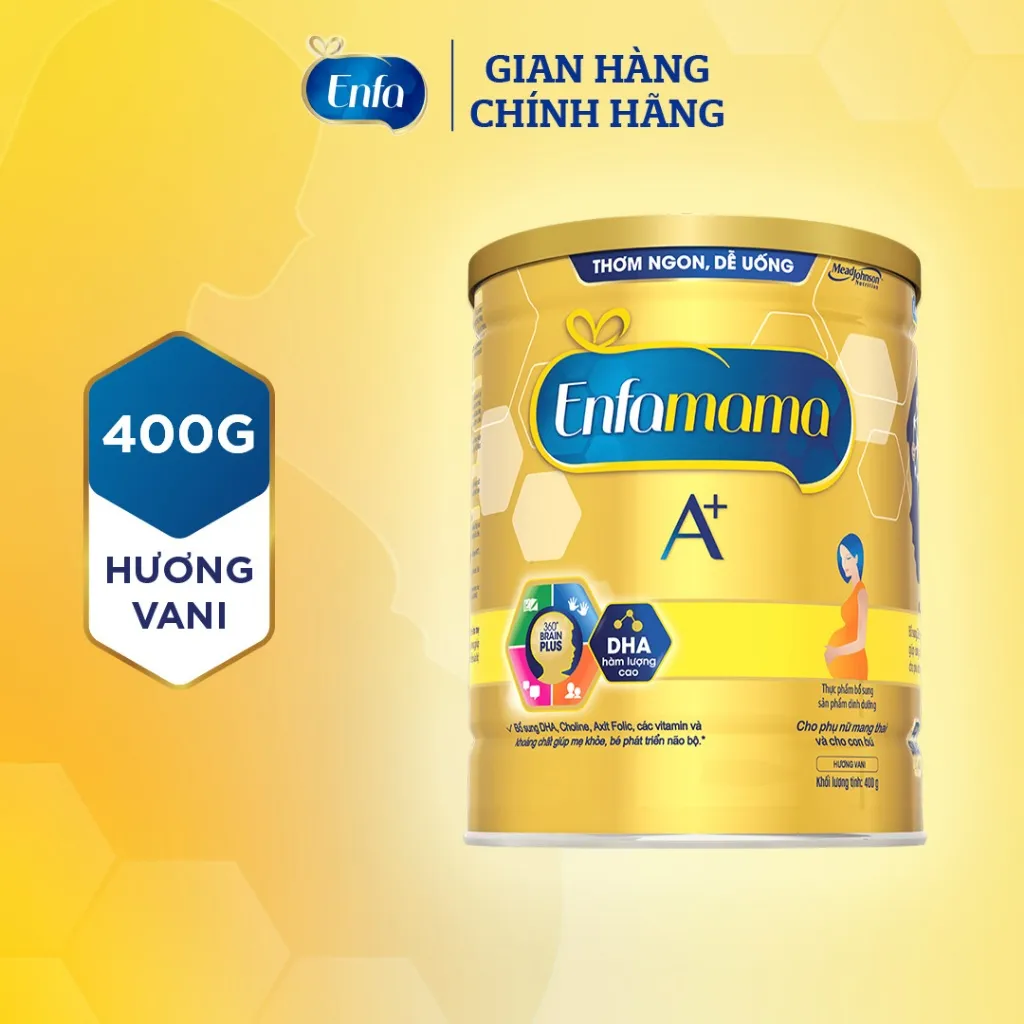 Ảnh Sữa Bột Bầu Enfamama A+ với 360° Brain Plus - Vị Vanilla - 400g 3