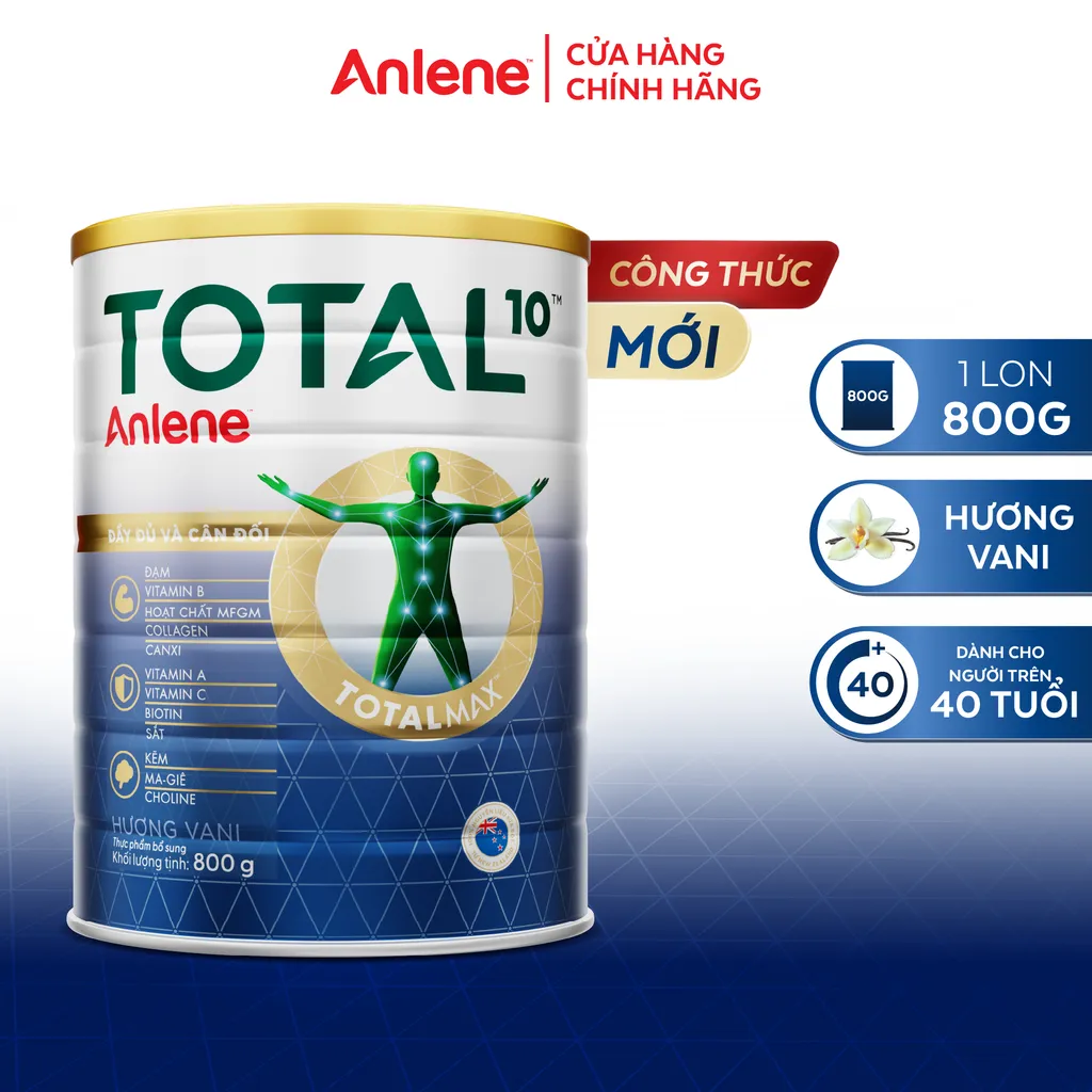 Ảnh Sữa bột bổ sung dinh dưỡng Anlene Total 10 lon 800g 1
