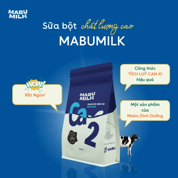 Ảnh SỮA BỘT CHẤT LƯỢNG CAO Mabumilk không đường dành cho trẻ từ 3-15 tuổi - TÍCH LUỸ CANXI PHÁT TRIỂN CHIỀU CAO 2