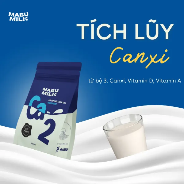 Ảnh SỮA BỘT CHẤT LƯỢNG CAO Mabumilk không đường dành cho trẻ từ 3-15 tuổi - TÍCH LUỸ CANXI PHÁT TRIỂN CHIỀU CAO 3