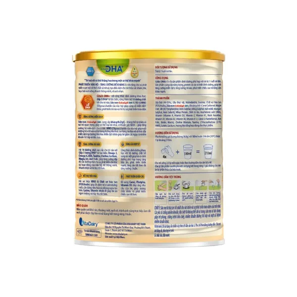 Ảnh Sữa bột Colos DHA 1+ 800g giúp bé phát triển não bộ, tăng cường đề kháng - VitaDairy 4