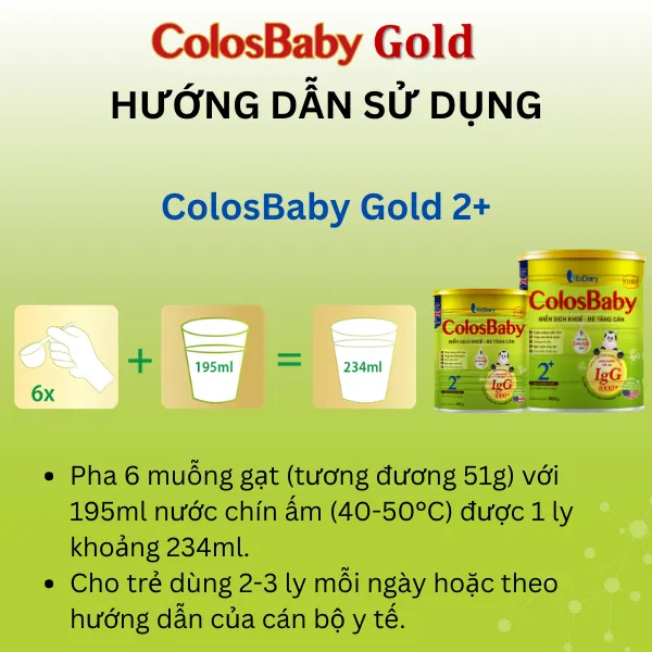 Ảnh Sữa bột COLOSBABY GOLD 2+ 800g có chứa sữa non giúp bé tăng cân, phát triển toàn diện - VitaDairy 1