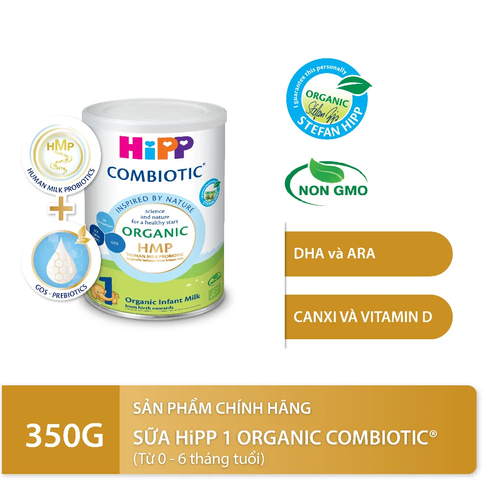 Ảnh Sữa bột công thức HiPP 1 Organic Combiotic 350g 1