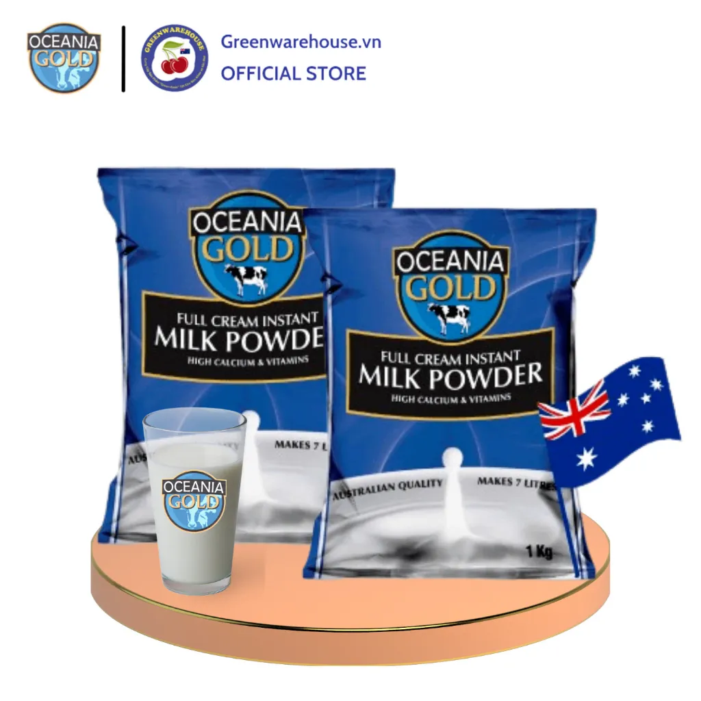 Ảnh Sữa Bột Của Úc Oceania Gold Nhập Khẩu Nguyên Bịch Từ Úc Bịch 1KG 2