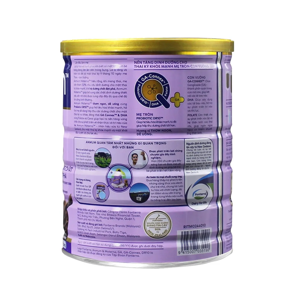 Ảnh Sữa Bột Dành Cho Mẹ Bầu Anmum Materna Hương Chocolate 800g 3