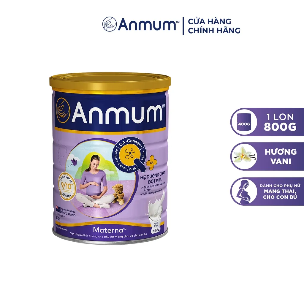 Ảnh Sữa Bột Dành Cho Mẹ Bầu Anmum Materna Hương Vanilla 800g 2