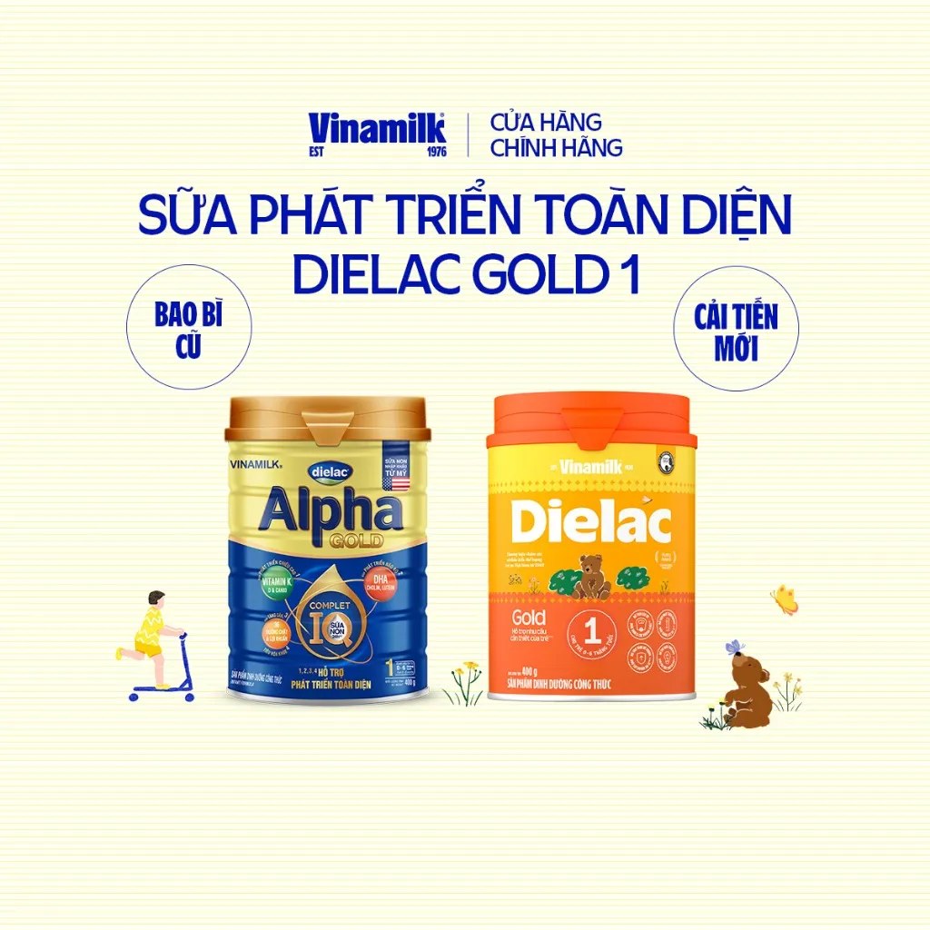 Ảnh Sữa bột Dielac Gold 1 - Hộp thiếc 400g 1