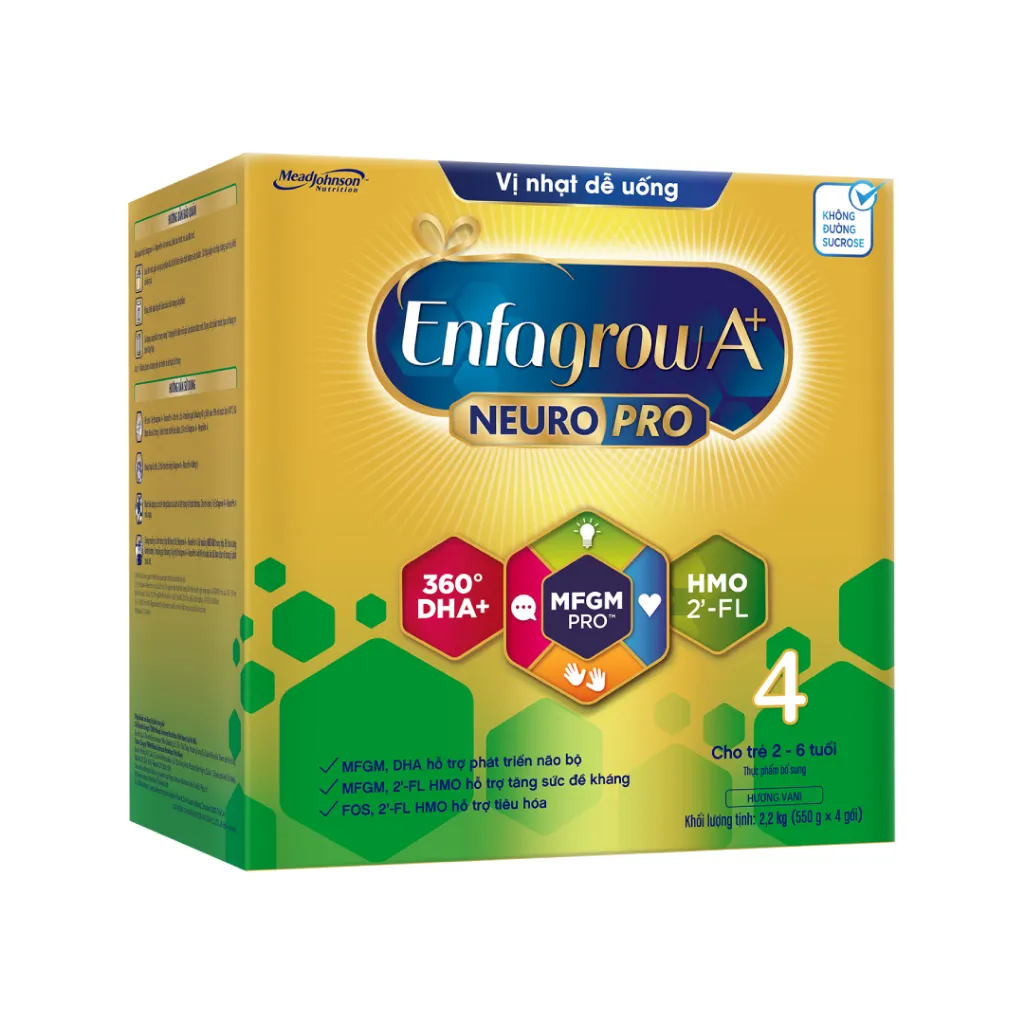 Ảnh Sữa Bột Enfagrow A+ Neuropro 4 - FL HMO Vị Nhạt Dễ Uống -2.2kg/hộp 2
