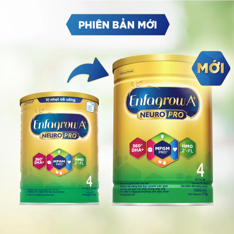 Ảnh Sữa bột Enfagrow A+ Neuropro 4 -1.7kg - FL HMO Vị Nhạt Dễ Uống :2-6 tuổi 4