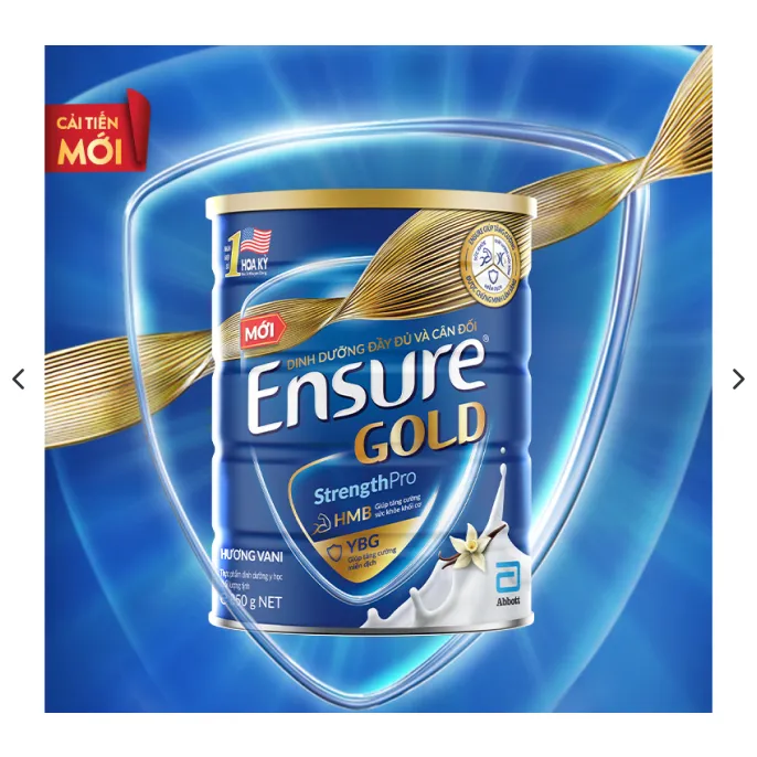 Ảnh Sữa bột Ensure Vani (HMB) 850/800g 1