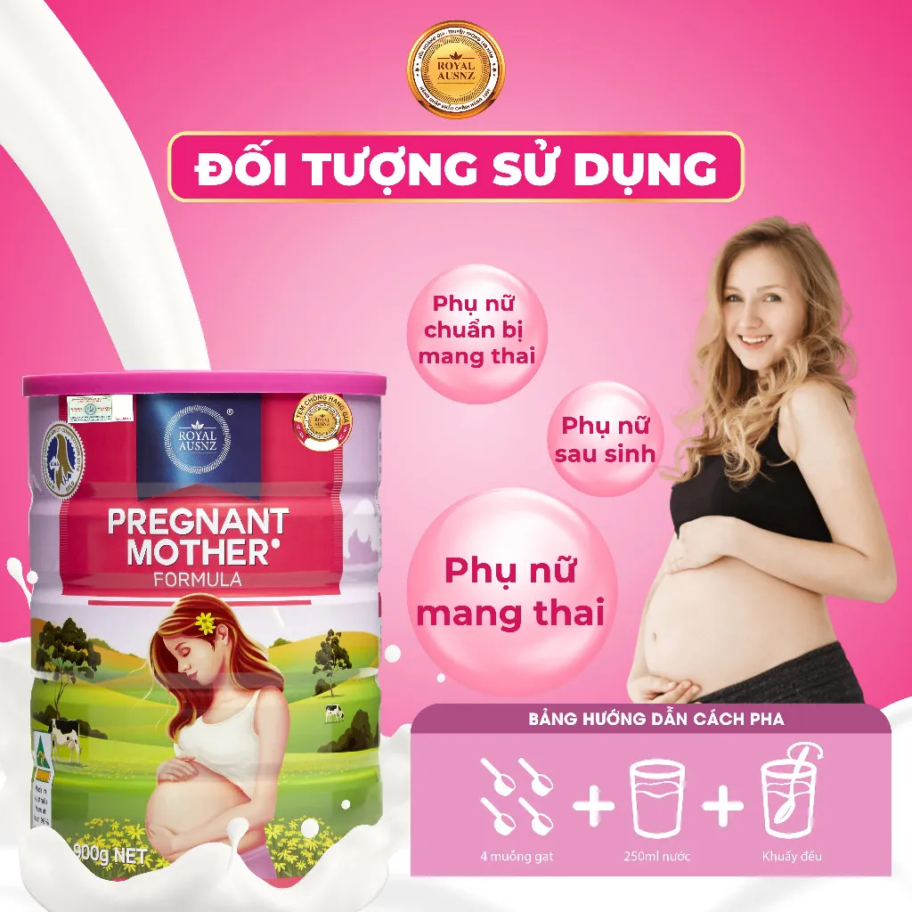 Ảnh Sữa Bột Hoàng Gia Pregnant Mother Formula Dành Cho Phụ Nữ Mang Thai Royal AUSNZ 900g 4