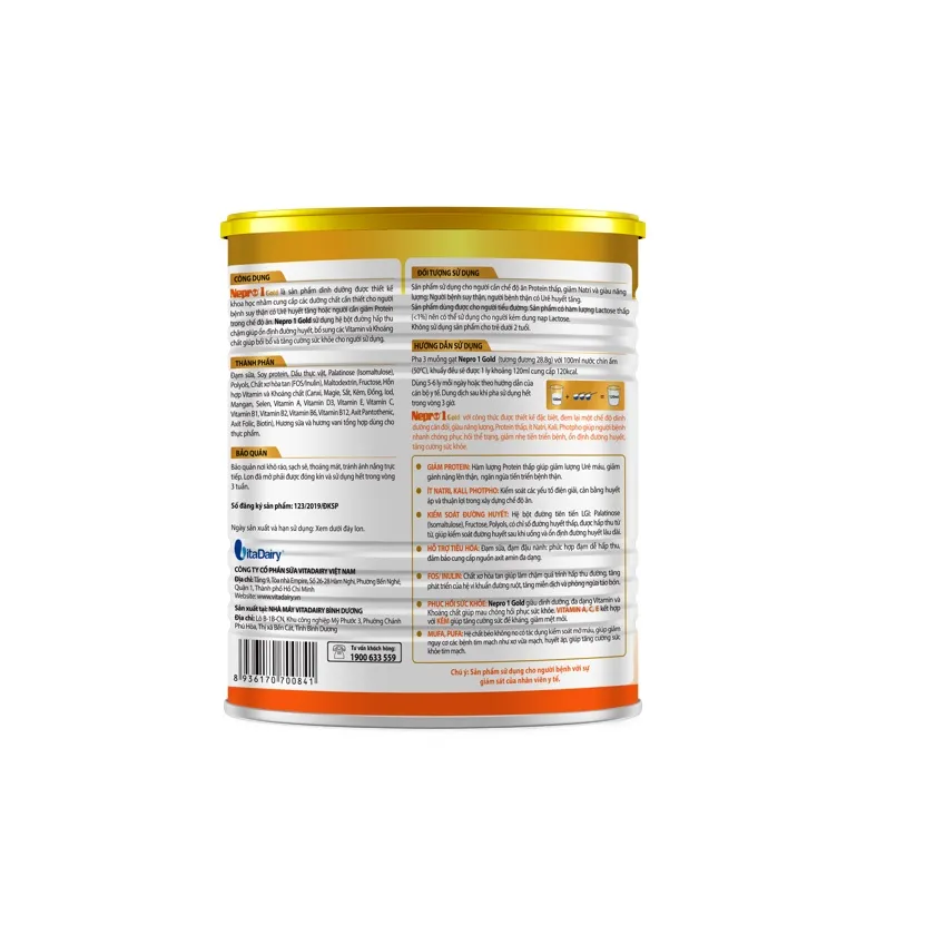 Ảnh Sữa bột Nepro 1 Gold 400g (cho người tiểu đường) - VitaDairy 4