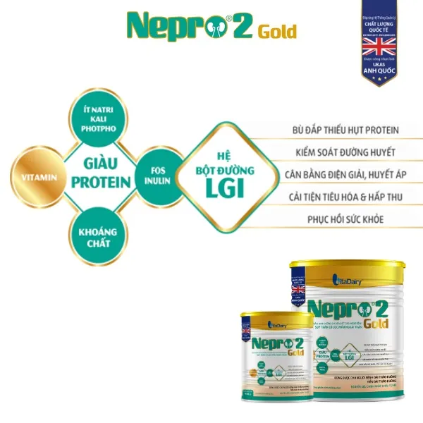Ảnh Sữa bột Nepro 2 Gold 400g (cho người tiểu đường) - VitaDairy 1