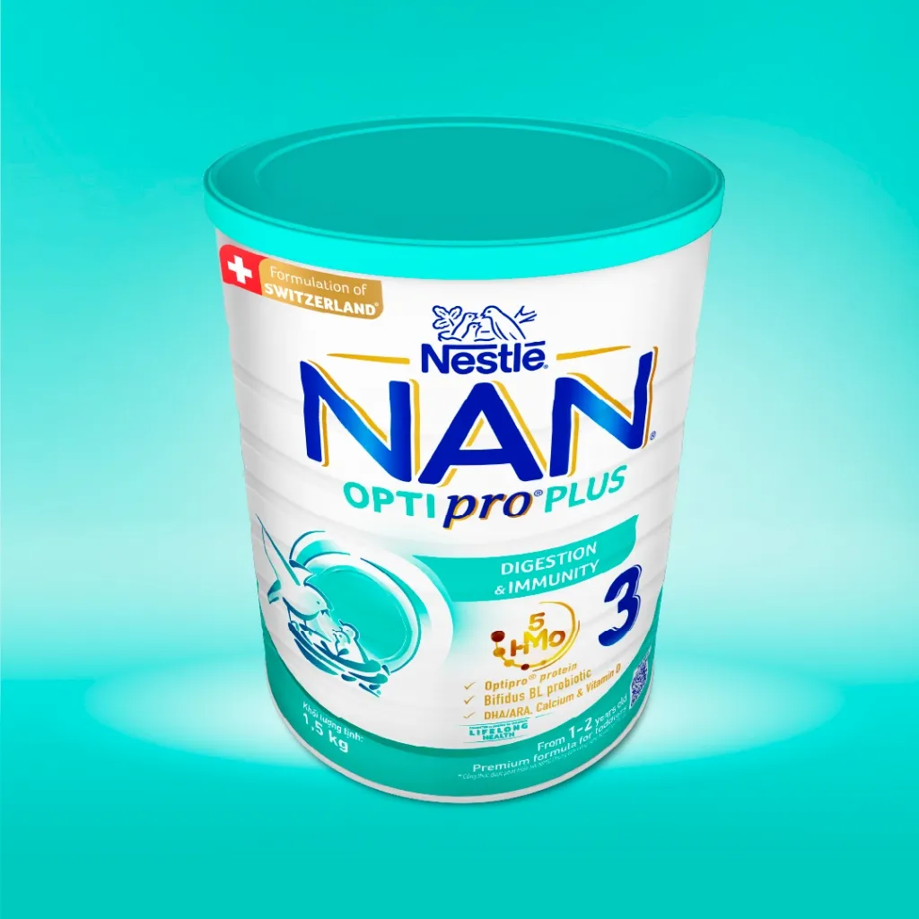 Ảnh Sữa bột Nestlé NAN OPTIPRO PLUS 3 1500g với 5HMO - Hỗ trợ Tiêu Hóa, Đề Kháng, Trí Não & Chiều Cao 4