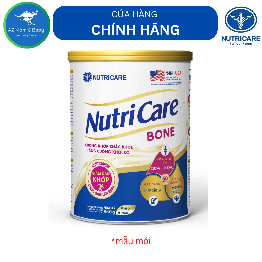 Ảnh Sữa bột Nutricare Bone Mới phòng loãng xương cải thiện xương khớp (850g) 2