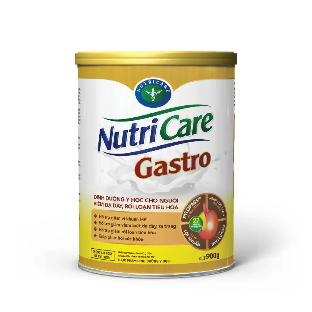 Ảnh Sữa bột Nutricare Gastro dinh dưỡng y học cho người viêm dạ dày, rối loạn tiêu hoá (900g) 2