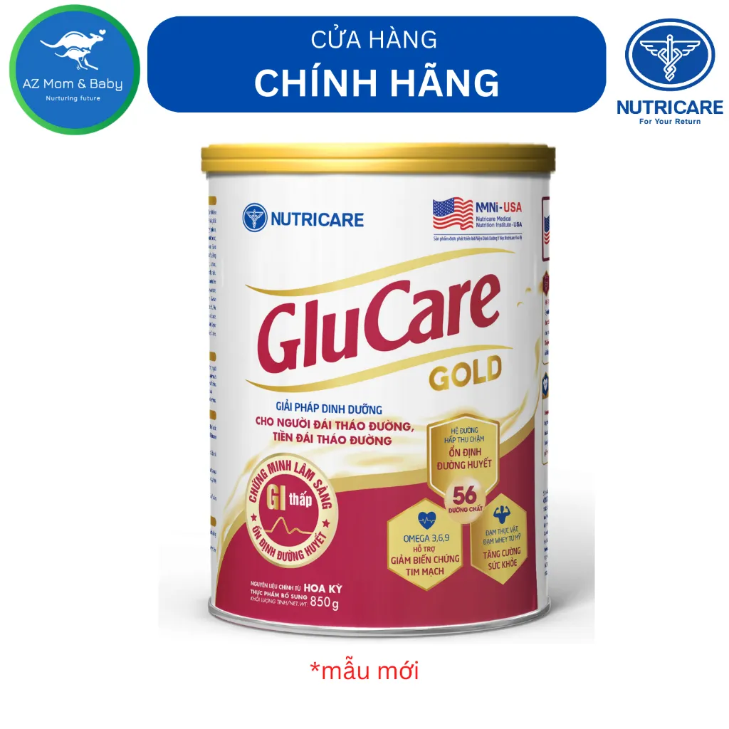 Ảnh Sữa bột Nutricare Glucare Gold dinh dưỡng cho người tiểu đường (mẫu mới 850g) 2