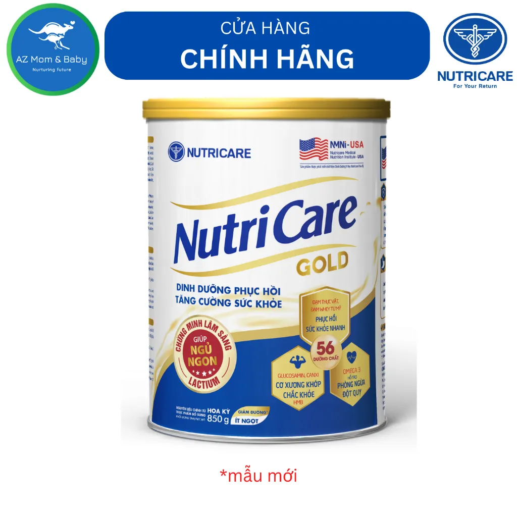Ảnh Sữa bột Nutricare Gold Mới phục hồi bồi bổ cơ thể (850g) 2