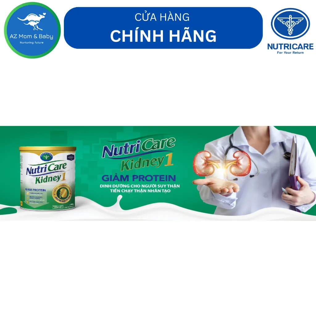 Ảnh Sữa bột Nutricare Kidney 1 - dinh dưỡng cho người suy thận, tiền chạy thận nhân tạo (400g) 2