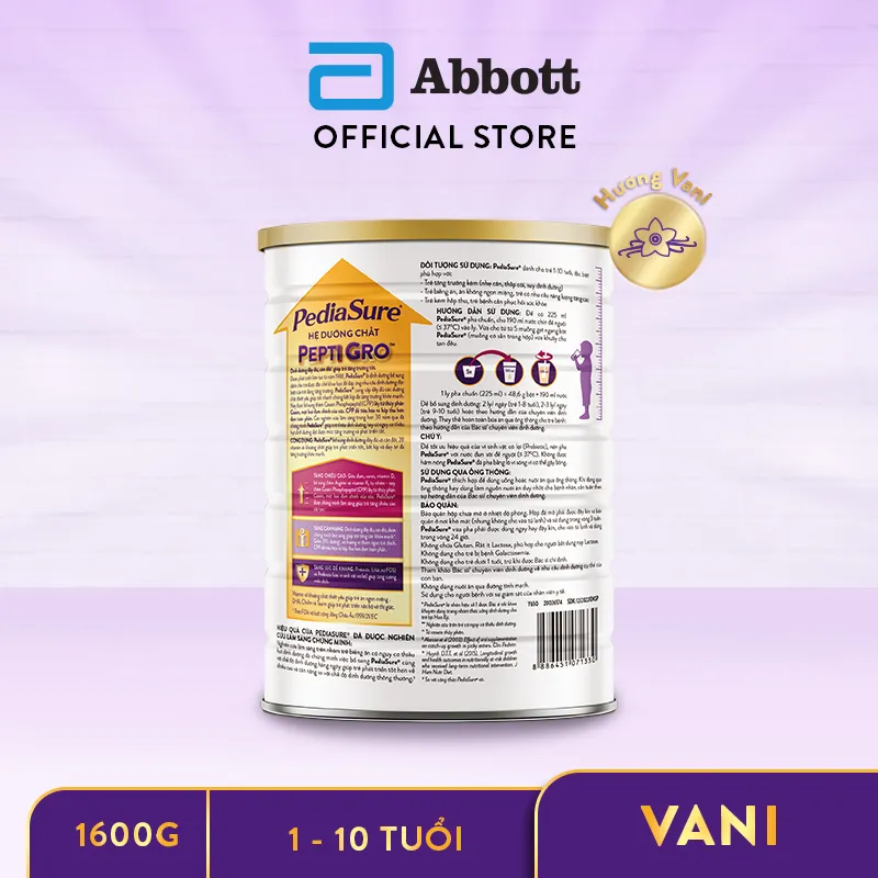Ảnh Sữa bột Pediasure 1.6kg hương vani 2