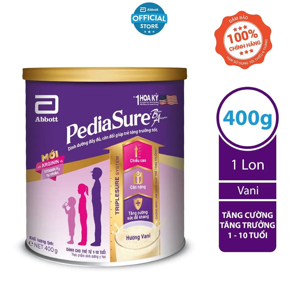 Ảnh Sữa bột Pediasure 400g/380g hương vani 2