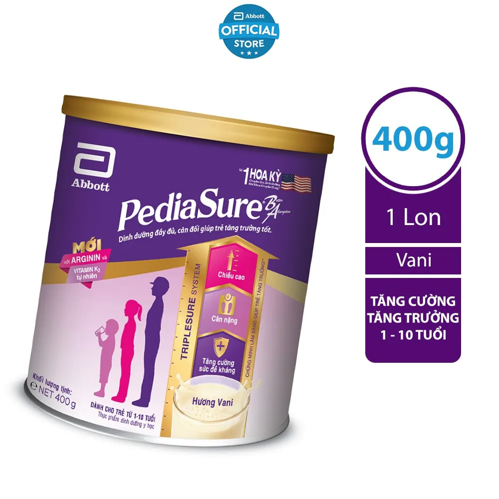 Ảnh Sữa bột Pediasure 400g/380g hương vani 3