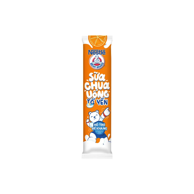 Ảnh Sữa chua tổ yến Nestlé® Yogu Gấu HƯƠNG CAM (thùng 28 gói x 75ml) 2