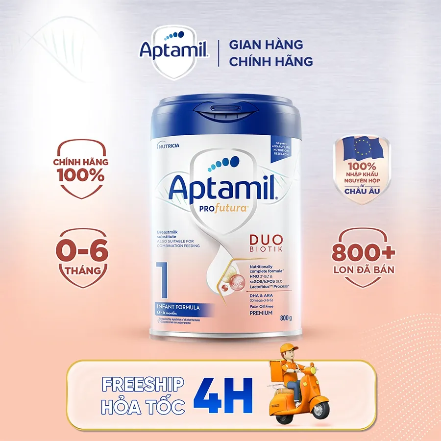Ảnh Sữa Công Thức Aptamil Profutura Duobiotik 1 Dành Cho Trẻ Từ 0-6 Tháng Tuổi (800g) 1