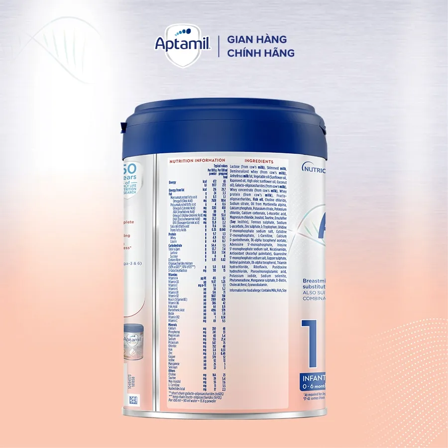 Ảnh Sữa Công Thức Aptamil Profutura Duobiotik 1 Dành Cho Trẻ Từ 0-6 Tháng Tuổi (800g) 4