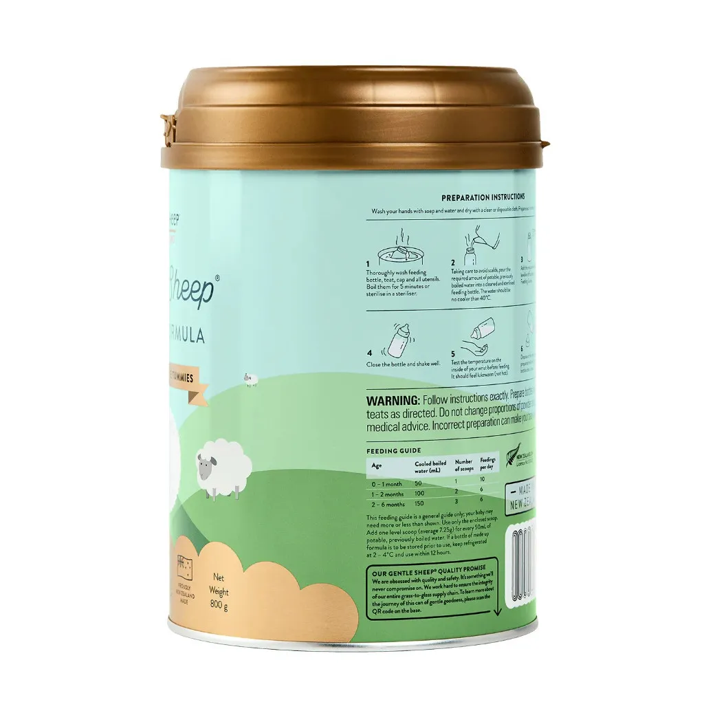 Ảnh Sữa Công Thức Cừu Nguyên Kem Đạm A2 Spring Sheep Số 1 (800g) Dành Cho Bé Từ 0 - 6 Tháng Tuổi 2
