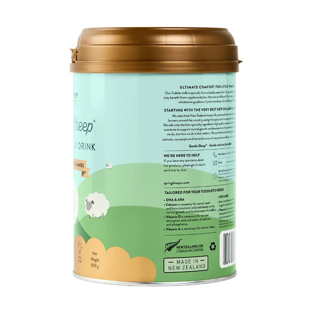 Ảnh Sữa Công Thức Cừu Nguyên Kem Đạm A2 Spring Sheep Số 3 (800g) Dành Cho Bé Từ 12 - 36 Tháng Tuổi 2