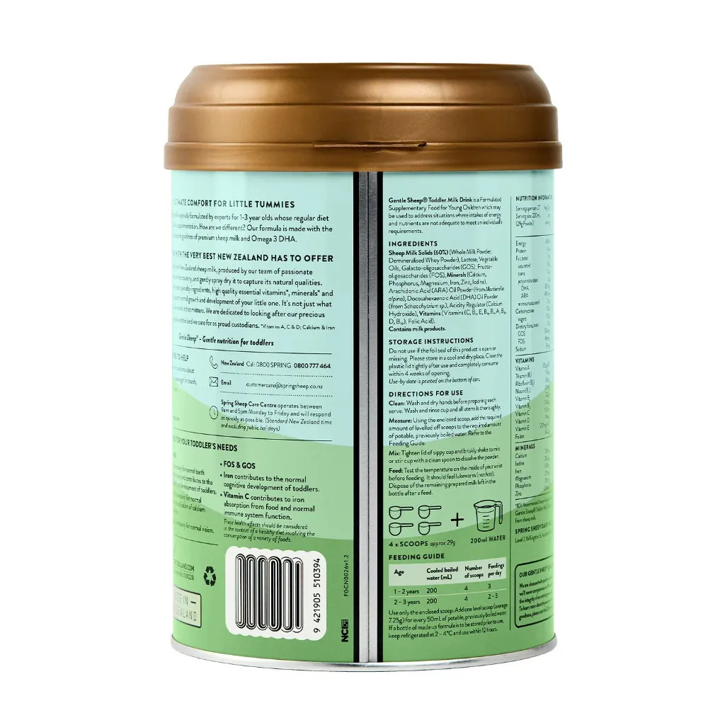Ảnh Sữa Công Thức Cừu Nguyên Kem Đạm A2 Spring Sheep Số 3 (800g) Dành Cho Bé Từ 12 - 36 Tháng Tuổi 3