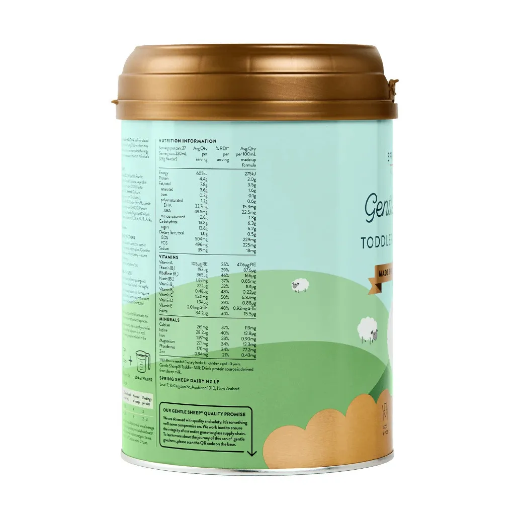Ảnh Sữa Công Thức Cừu Nguyên Kem Đạm A2 Spring Sheep Số 3 (800g) Dành Cho Bé Từ 12 - 36 Tháng Tuổi 4