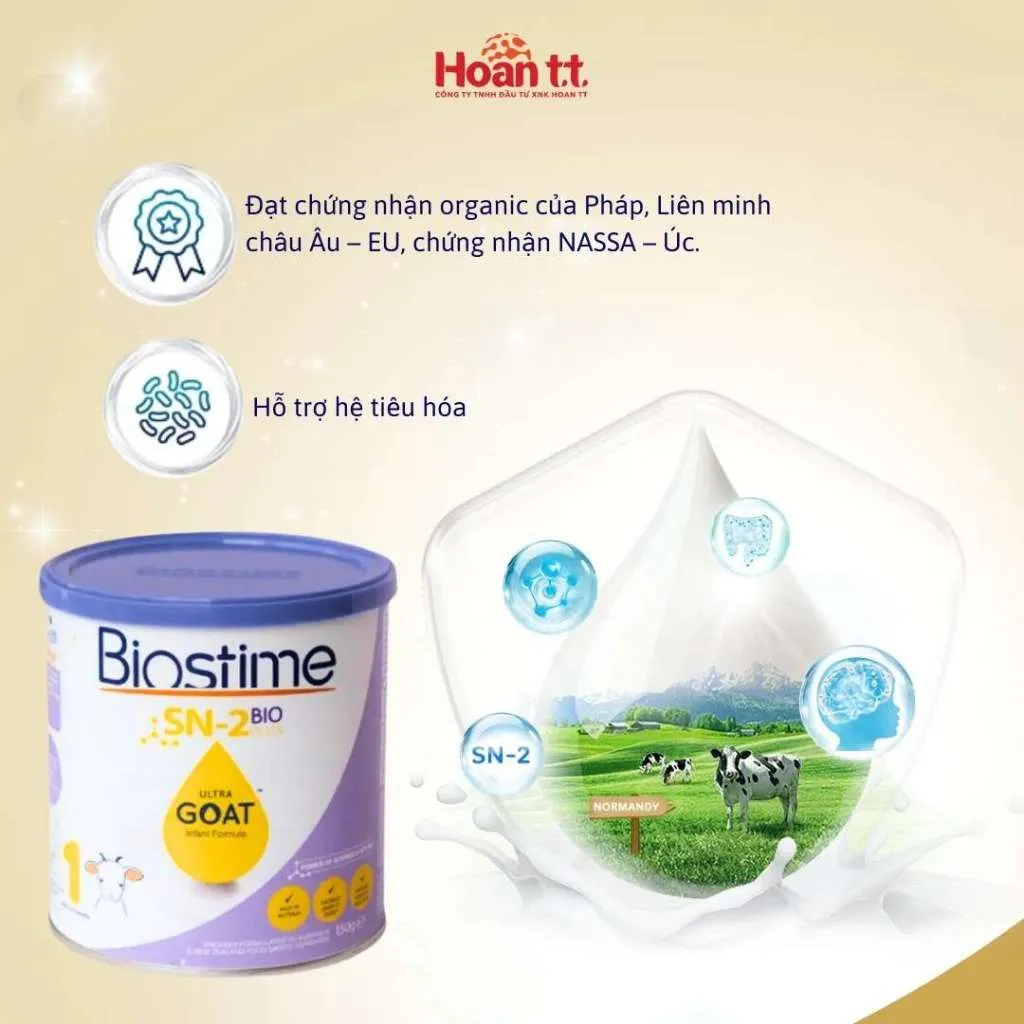 Ảnh Sữa Dê Tăng Khả Năng Hấp Thu Cho Bé Biostime Ultra Goat Số 1 - Sữa Bột Giúp Cân Bằng Hệ Tiêu Hóa Hộp 150g 4