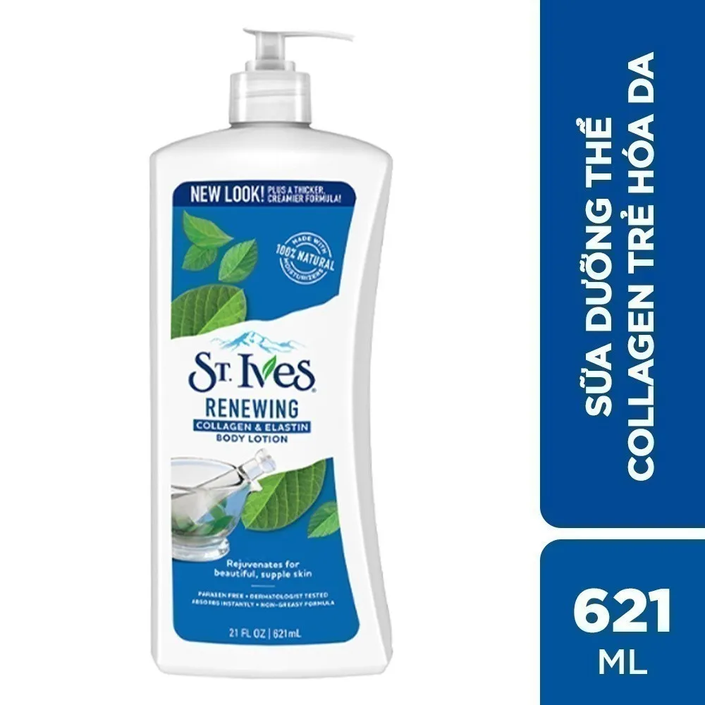 Ảnh Sữa dưỡng thể toàn thân trẻ hóa da St.Ives Collagen 621ml 2