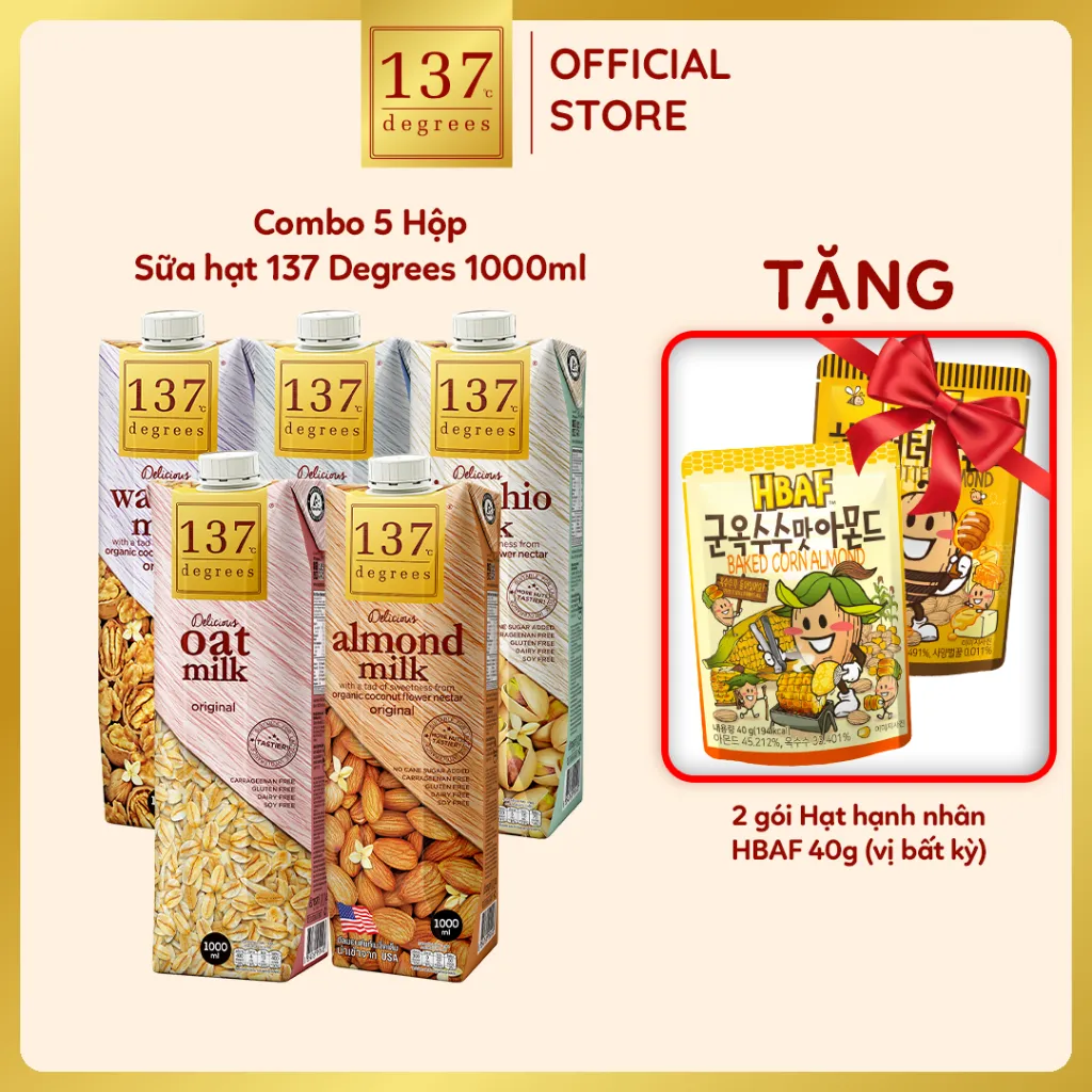 Ảnh Sữa Hạt 137 Degrees 1L Thái Lan Healthy Dinh Dưỡng Thơm Ngon Chính Hãng Thái Lan 1