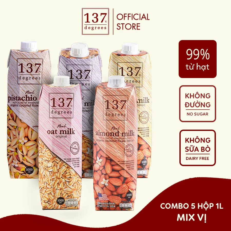 Ảnh Sữa Hạt 137 Degrees 1L Thái Lan Healthy Dinh Dưỡng Thơm Ngon Chính Hãng Thái Lan 2