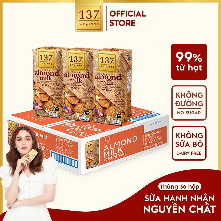 Ảnh Sữa Hạt Nguyên Chất 137 Degrees 180ML Dinh Dưỡng Nhập Khẩu Thái Lan Healthy 2